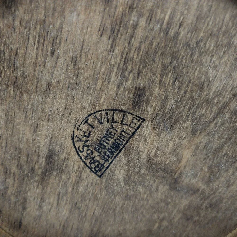 Vintage Basketville Putney Vermont Wood Barrel Cookie Bucket